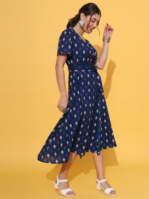 A-line Wrap Dress