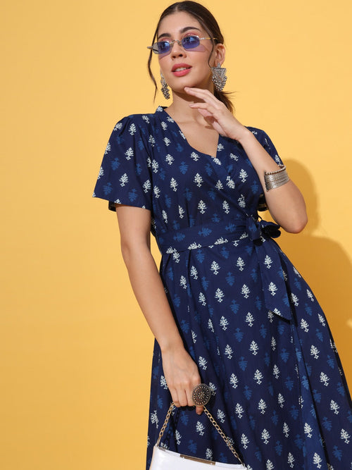 A-line Wrap Dress
