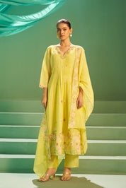 Gulnaar Embroidered Kurta Set