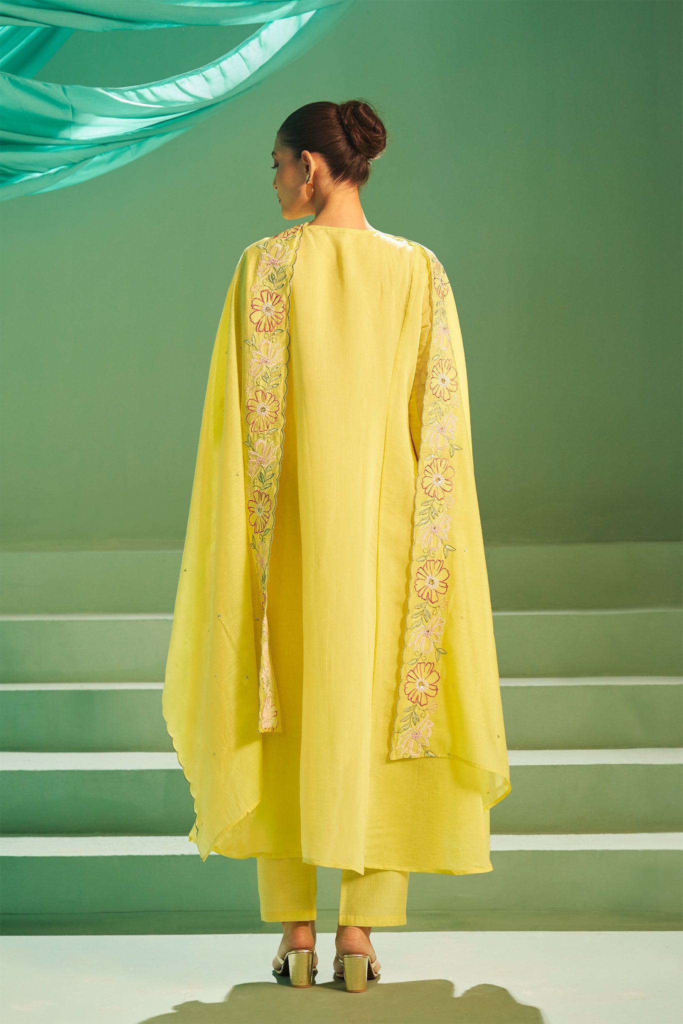 Gulnaar Embroidered Kurta Set