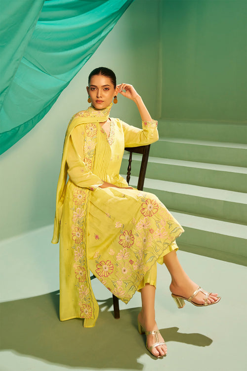 Gulnaar Embroidered Kurta Set