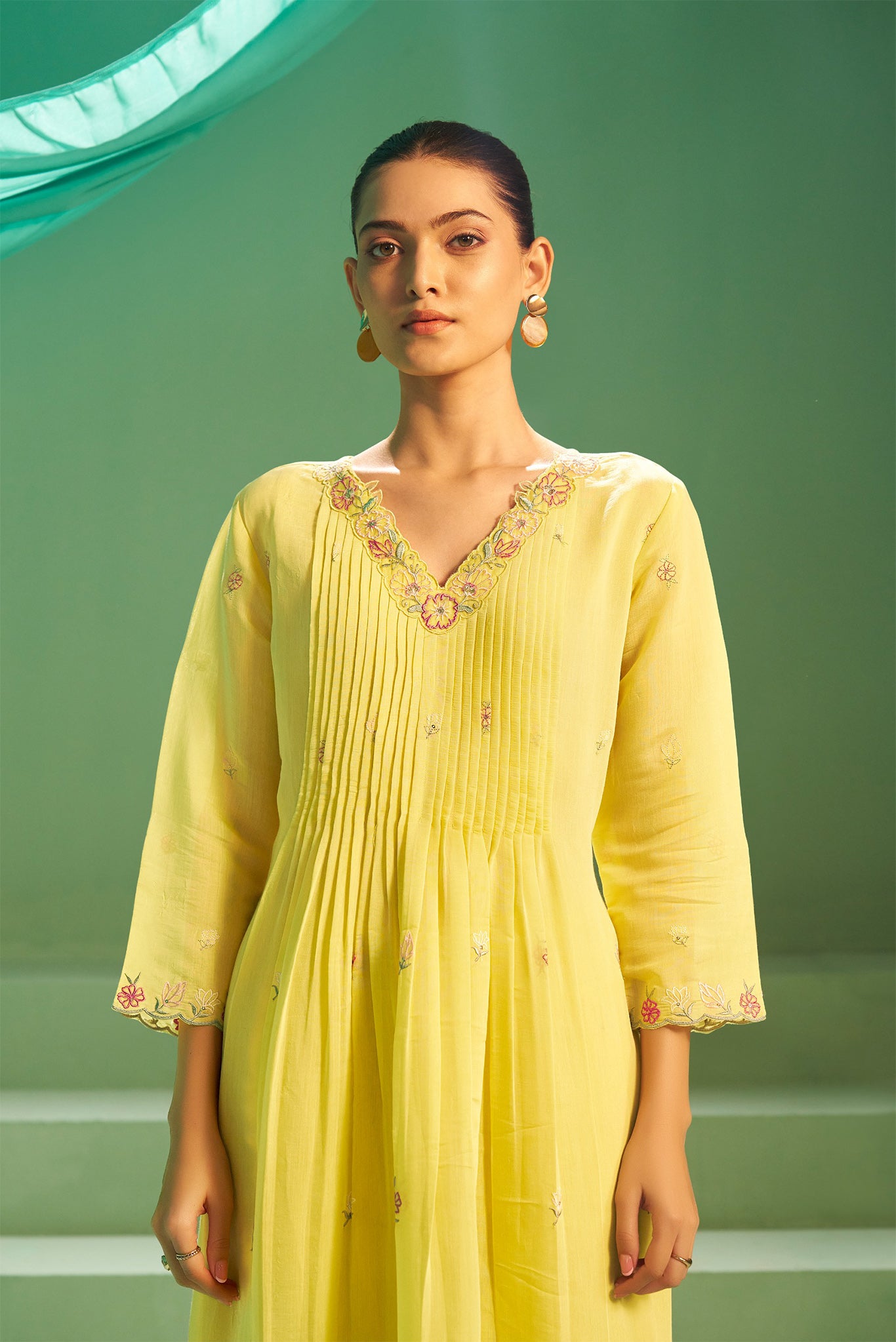 Gulnaar Embroidered Kurta Set