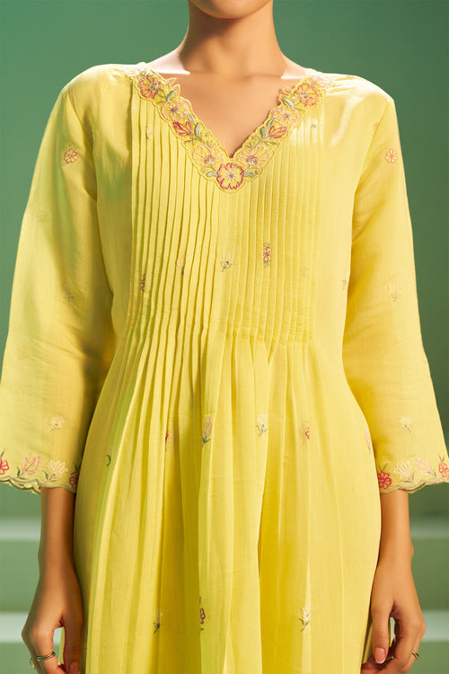 Gulnaar Embroidered Kurta Set