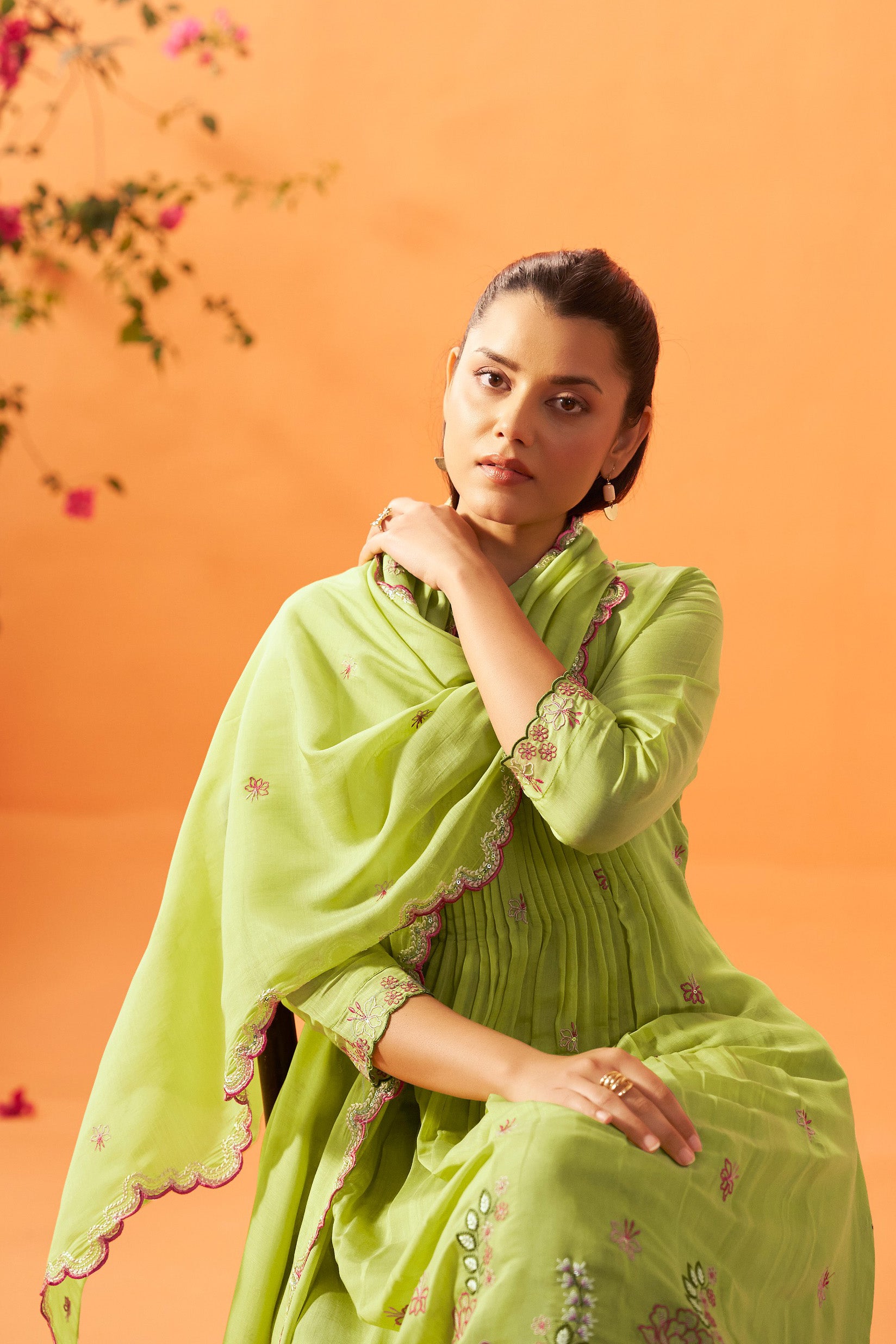 Nazakat Embroidered Kurta Set