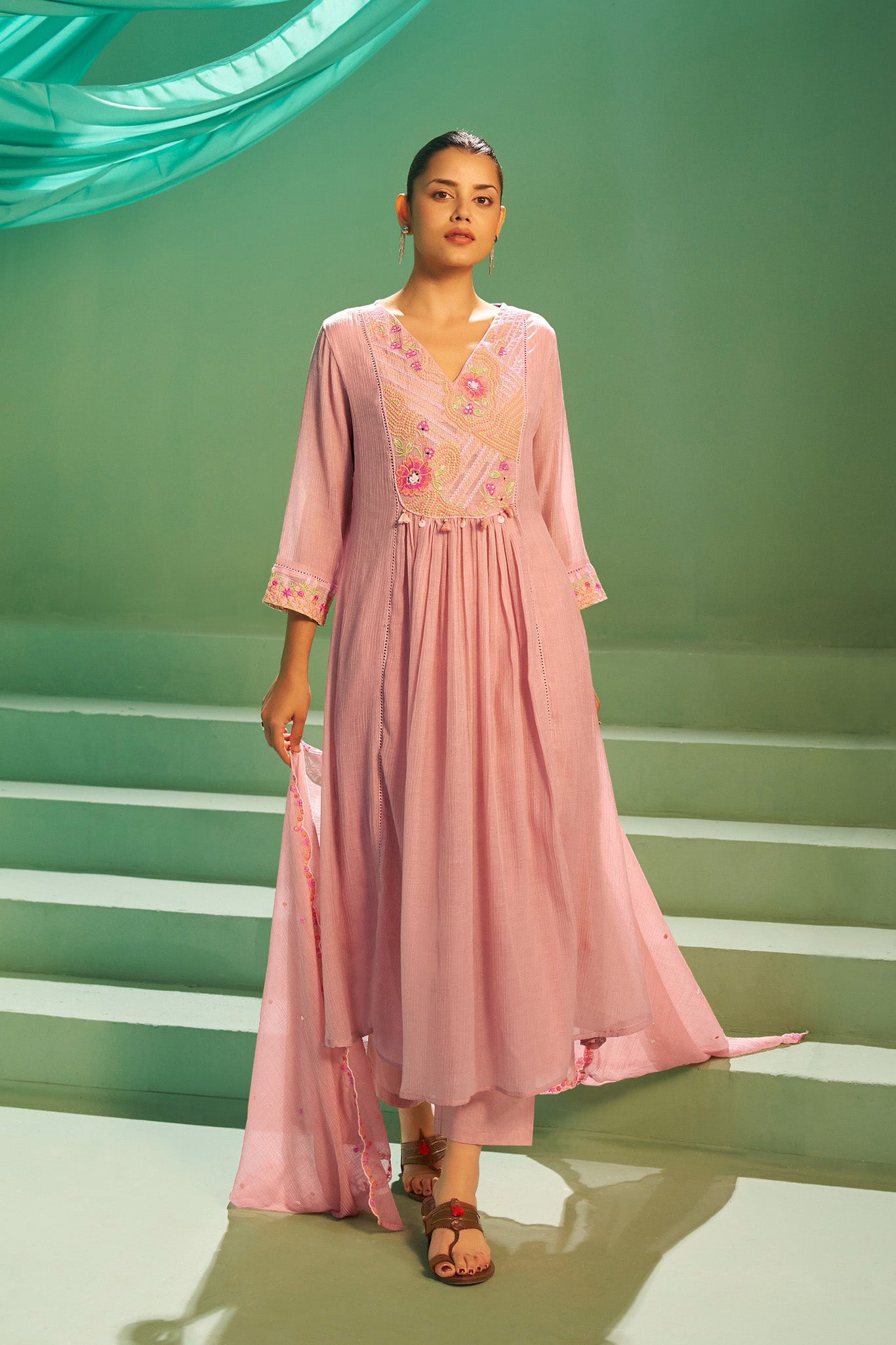 Latafat Embroidered Kurta Set