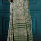 Sandstone Handblock Printed Chanderi Saree - House of Ayuda