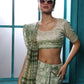 Sandstone Handblock Printed Chanderi Saree - House of Ayuda