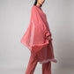 Dusty Rose Silk Kurta Set - House of Ayuda