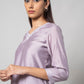 Wisteria Purple Silk Kurta Set - House of Ayuda