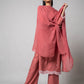 Dusty Rose Silk Kurta Set - House of Ayuda