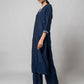 Zodiac Blue Silk Kurta Set - House of Ayuda