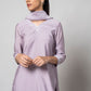 Wisteria Purple Silk Kurta Set - House of Ayuda