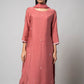 Dusty Rose Silk Kurta Set - House of Ayuda