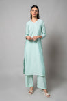 Summer Green Silk Kurta Set - House of Ayuda