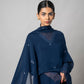 Zodiac Blue Silk Kurta Set - House of Ayuda