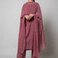 Turkish Rose Silk Kurta Set - House of Ayuda
