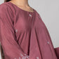 Turkish Rose Silk Kurta Set - House of Ayuda