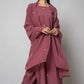 Turkish Rose Silk Kurta Set - House of Ayuda