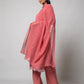 Dusty Rose Silk Kurta Set - House of Ayuda
