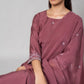 Turkish Rose Silk Kurta Set - House of Ayuda