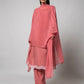Dusty Rose Silk Kurta Set - House of Ayuda