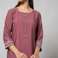Turkish Rose Silk Kurta Set - House of Ayuda