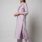 Wisteria Purple Silk Kurta Set - House of Ayuda